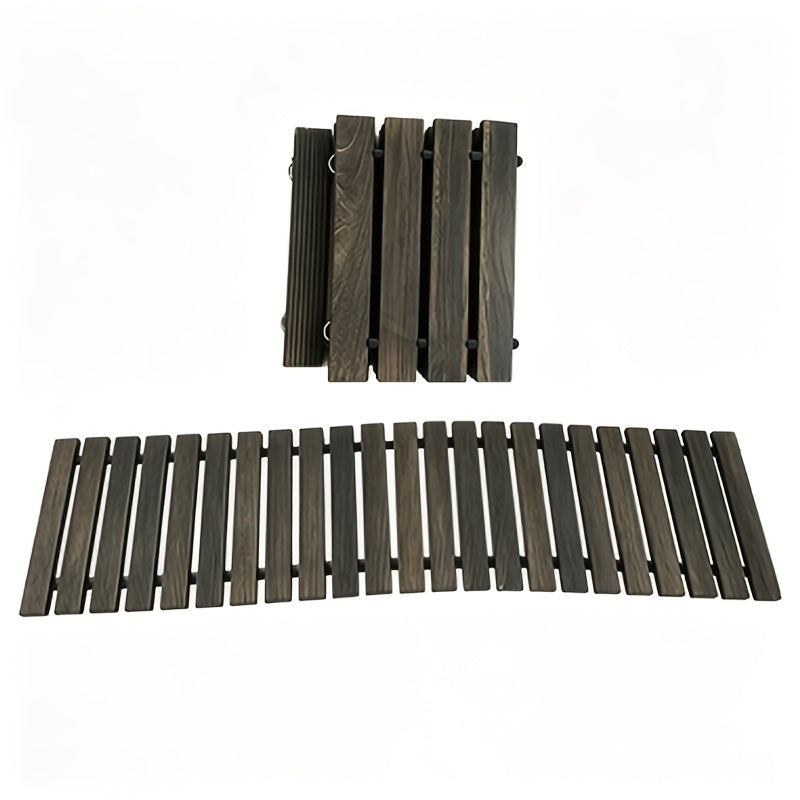 Roll-Up Wooden Garden Walkway, Anti-Slip Weatherproof Outdoor Path for Lawn Patio Courtyard Flower Bed