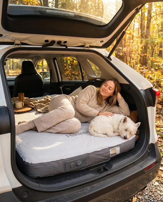Built-in Pump SUV Trunk Inflatable Car Air Mattress for Outdoor Camping