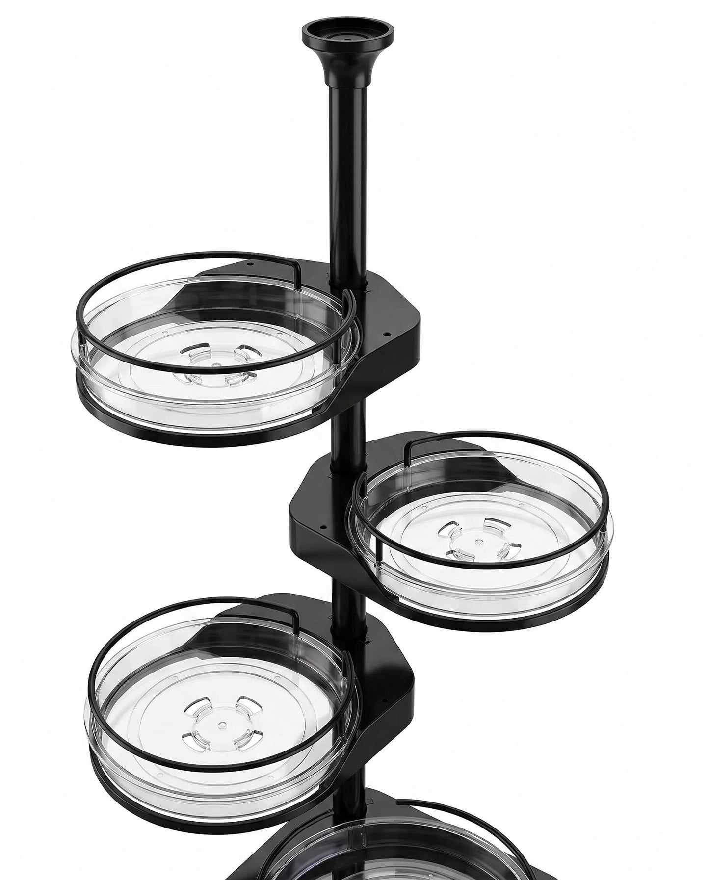 Adjustable 3-Tier Tension Pole Shower Caddy, 360° Rotating Corner Organizer, Fits Up to 10 ft Ceilings