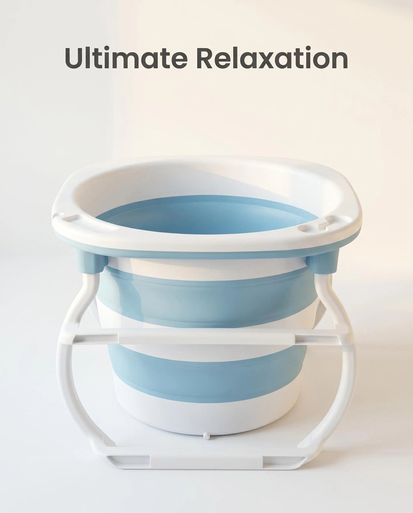 Foldable Collapsible Baby Bathtub with Support Stand, Portable Kids Bath Tub