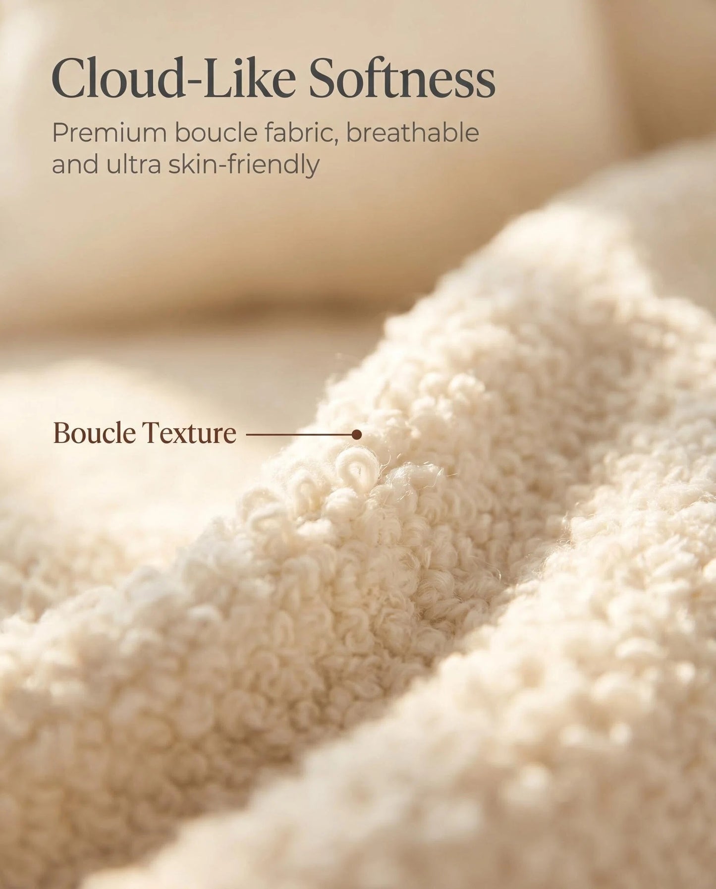 Oversized Boucle Swivel Accent Chair, Cozy Round Cuddle Chair with Plush Cushion for Living Room & Bedroom